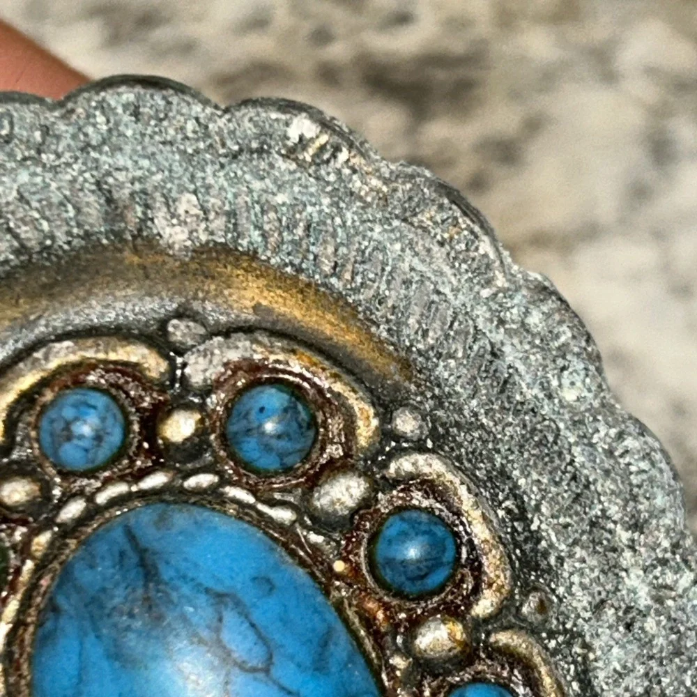 Southwestern Faux Turquoise Vintage Belt‎ Buckle